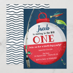 Invitation Reeling dans le grand ONE Pêche premier anniversai