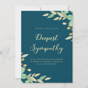 Invitation Réflexions paisibles encadrées vert feuillu Sympat