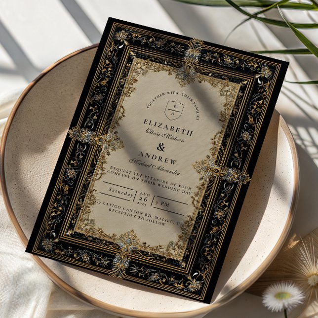 Invitation Regal Baroque Celestial Wedding (Créateur téléchargé)