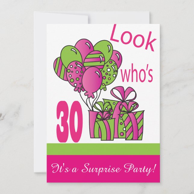 Invitation Regarde qui a 30 ans| 30e anniversaire (Devant)