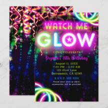 REGARDEZ-MOI GLOW Neon fête d'anniversaire