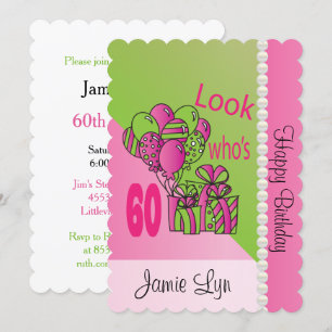 Invitation Regardez qui a 60 ans   60e anniversaire