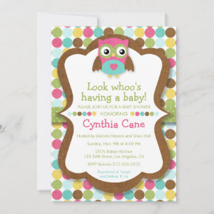 Invitation Regardez qui a un bébé - Baby shower de fille de h