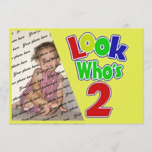 Invitation Regardez qui est 2/ Anniversaire