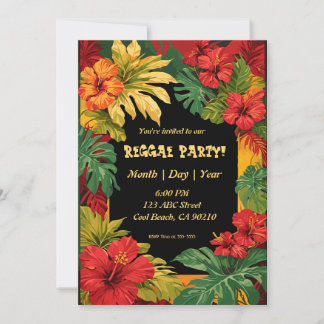 Invitation Reggae et Island Party