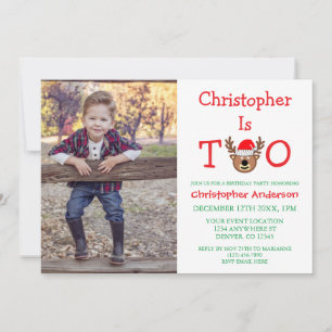 Invitation Reindeer 2e anniversaire