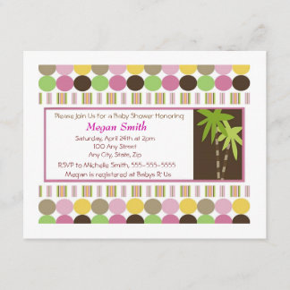 Invitation Reine de l'invitation de baby shower de jungle
