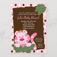 REINE DU Baby shower JUNGLE TIGER 5x7