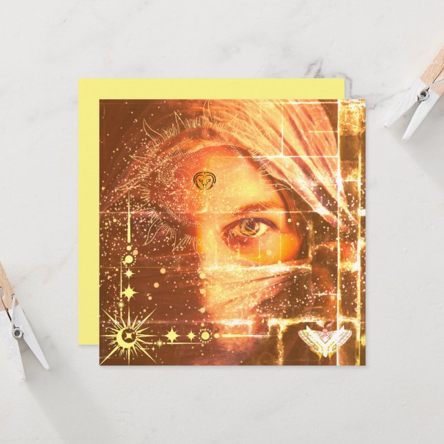 Invitation Reine du désert (Devant/Arrière en situation)