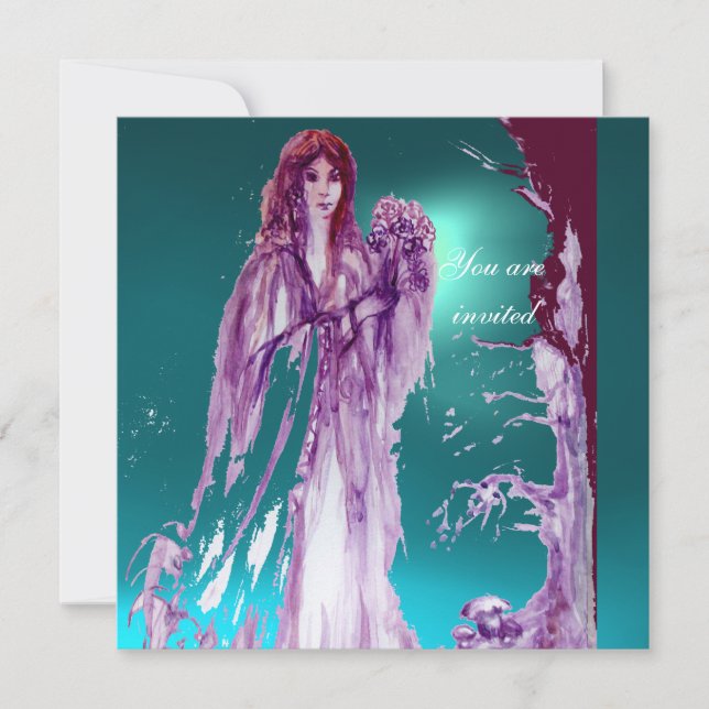 Invitation REINE GUINEVERE Aqua Blue, Turquoise (Devant)