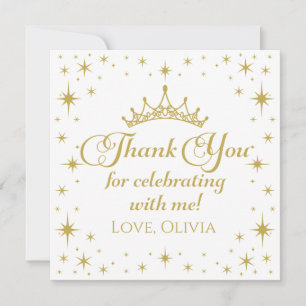 Invitation Reine Princesse Merci
