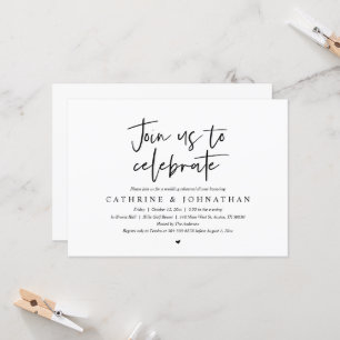 Invitation Rejoignez-nous pour célébrer, Dîner de répétition