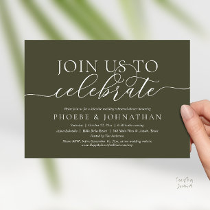 Invitation Rejoignez-Nous Pour Célébrer, Dîner De Répétition