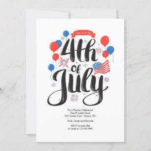 Invitation Rejoignez-Nous Sur L'Invitation 4 juillet