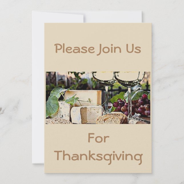 INVITATION REJOINDRE-NOUS POUR REMERCIER (VIN ET FROMAGE) (Devant)