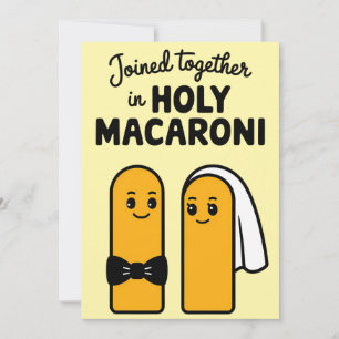 Invitation Rejoins Ensemble En Sainte Macaroni Funny Pasta