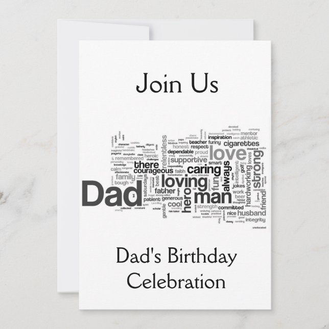 INVITATION REJOINTES-NOUS POUR L'INVITATION "PAPA'S BANTHDAY" (Devant)