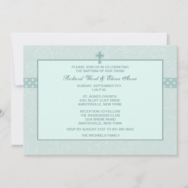 Invitation religieuse de Paisley (Devant)