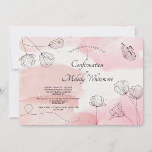 Invitation religieuse Pastel Pink
