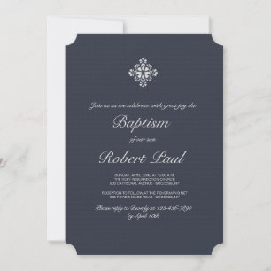 Invitation religieuse Silver Cross