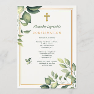 Invitation Religieuse Verdure