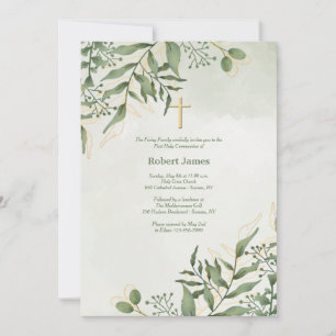 Invitation Religieux à feuillage persistant