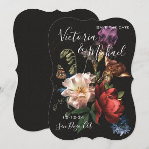 Invitation Rembrandt Floral Enregistrer le Mariage de date