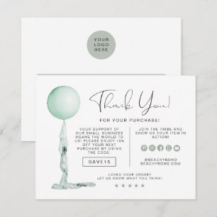 Invitation Remerciement de l'entreprise de ballons de fête ve