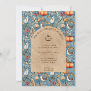 Invitation Remerciements à la Soirée de Thanksgiving