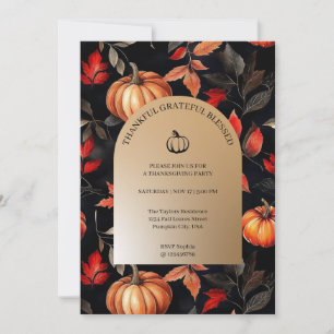 Invitation Remerciements à la Soirée de Thanksgiving