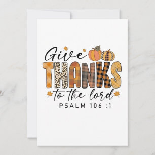 Invitation Remerciez Le Seigneur Thanksgiving Turquie