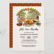 Remercions. Dîner Thanksgiving