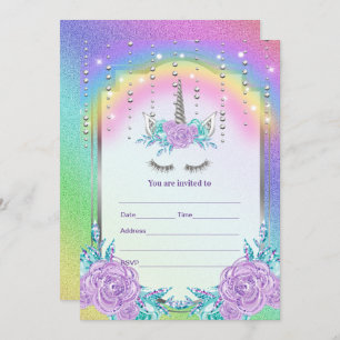 Invitation Remplir l'invitation Unicorn