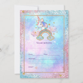 Invitation Remplir l'invitation Unicorn