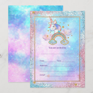 Invitation Remplir l'invitation Unicorn