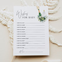 REMY Wings For Baby shower Advice Card