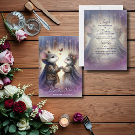 Invitation Renaissance Fairytale Imaginaire Mariage romantiqu