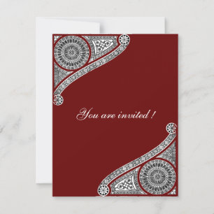 Invitation RENAISSANCE, rouge