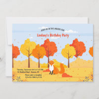 Invitation Renard des Bois