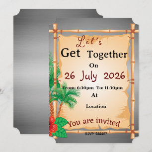 Invitation Rencontre au bord de la plage