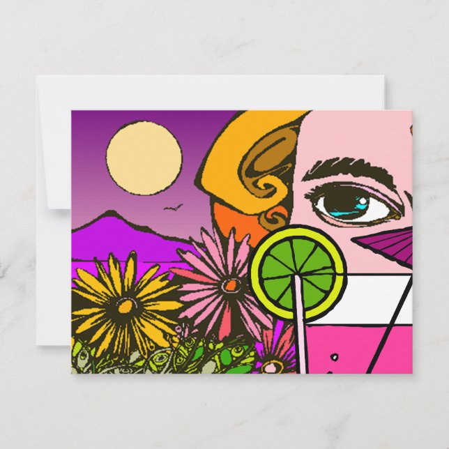 Invitation Rencontre Sociale Croisière Cocktail (Devant)