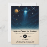 Rencontre UFO dans l'espace étoilé Anniversaire