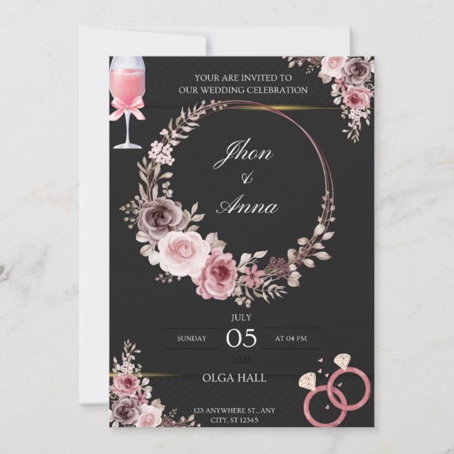 Invitation Rendez votre journée de mariage encore plus magiqu (Devant)