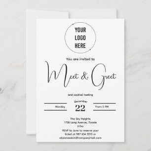 Invitation Rendez-vous moderne et accueillir l'invitation min