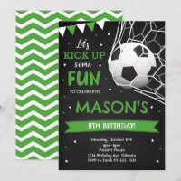 Rendez-vous un jeu de soccer Anniversaire Invitati