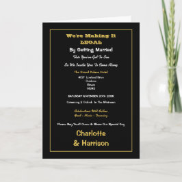 Invitation Rendre Drôle Légal Mariage informel
