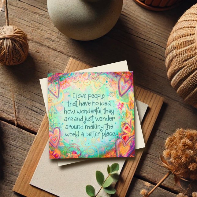 Invitation Rendre le monde meilleur assez joli Merci (Créateur téléchargé)