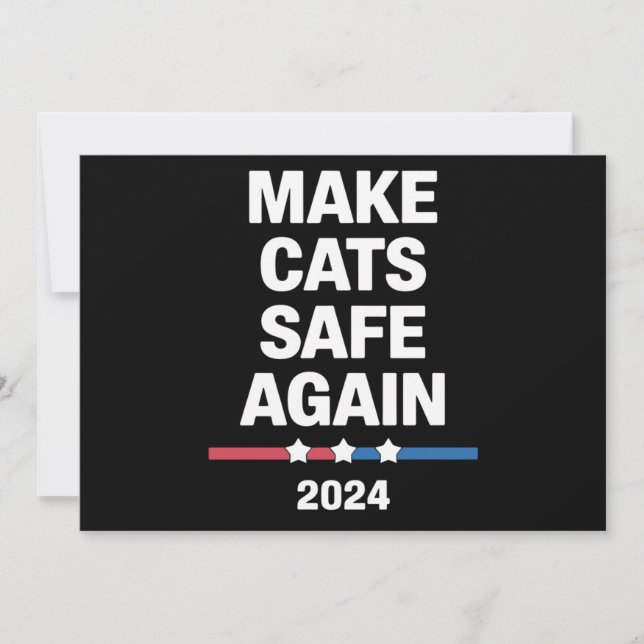 Invitation Rendre les chats en sécurité à nouveau amusant pré (Devant)