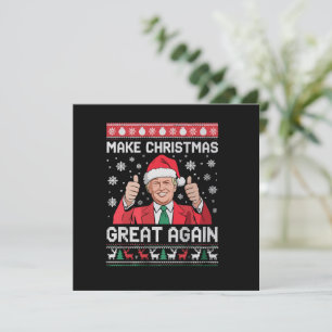Invitation Rendre Noël grand à nouveau Noël Noël amusant Trum