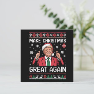 Invitation Rendre Noël grand à nouveau Pyjamas Trump mauvais 
